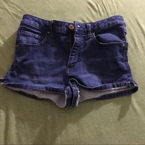 Blue jean shorts